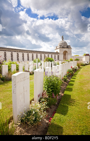 Tyne Cot WW1 Commonwealth Soldatenfriedhof Passchendaele Flandern Belgien Europa Stockfoto