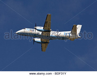 Flybe Loganair Saab 340B Flug Stockfoto