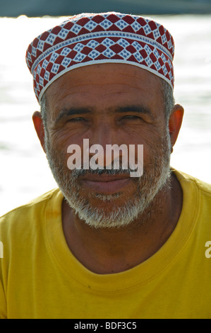 Porträt eines Fischers Mutrah Muscat Oman Stockfoto