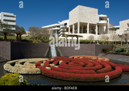 Garten am Getty Center for the Arts Stockfoto