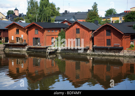 Altstadt. Porvoo, Finnland. Stockfoto
