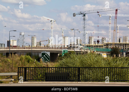 Olympia-Baustelle in East London. Stockfoto