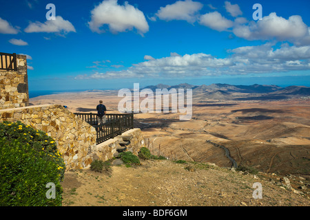 Mirador Morro Velosa Ansicht nach Valle de Santa Ines Betancuria Antigua Fuerteventura Kanaren Spanien Stockfoto