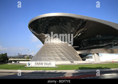 BMW Welt, BMW-Welt, Verteilung und Discovery Center, München, Bayern, Deutschland, Europa Stockfoto