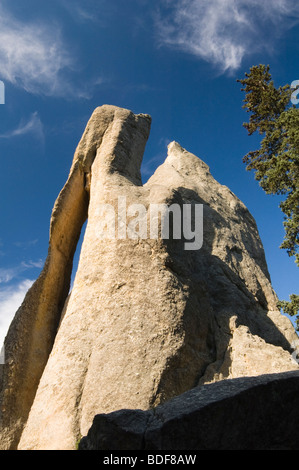 Die Nadeln Auge Bildung auf der Autobahn Nadeln in den Black Hills von South Dakota. Stockfoto