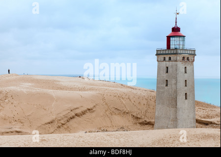 Leuchtturm in den Dünen von Rubjerg Knude in Dänemark Stockfoto