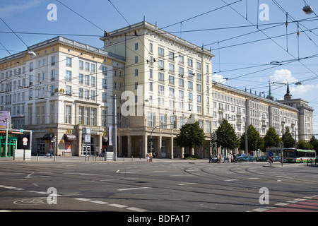 Ernst-Reuter-Allee, Magdeburg, Sachsen-Anhalt, Deutschland Stockfoto