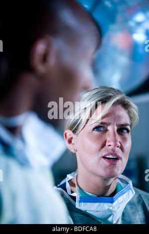 Nahaufnahme des Chirurgen Stockfoto