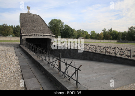 Jüdische Gedenkstätte 1967 erbaut, Dachau Konzentration Lager-Denkmal, Bayern, Deutschland Stockfoto