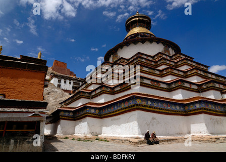 Gyantse Kumbum, begehbaren Mandala und Pelkor Choede Kloster, Gyantse, Tibet, China, Asien Stockfoto