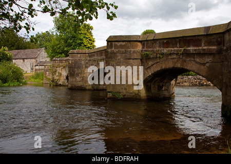 Eine Brücke über den Fluss wye Stockfoto