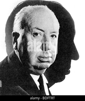 ALFRED HITCHCOCK - UK-Filmproduzent Stockfoto