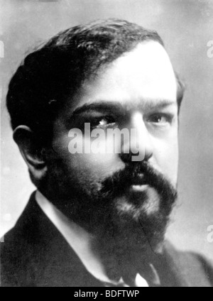 ACHILLE-CLAUDE DEBUSSY (1862-1918) französischer Komponist, der einen neuen impressionistischen Musikstil entwickelt. Stockfoto