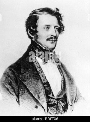 Italienischer Komponist GAETANO DONIZETTI (1797-1848). Stockfoto