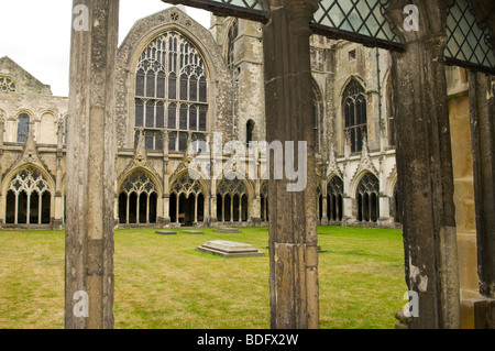 Der große Kreuzgang Kathedrale von Canterbury Kent England uk Stockfoto