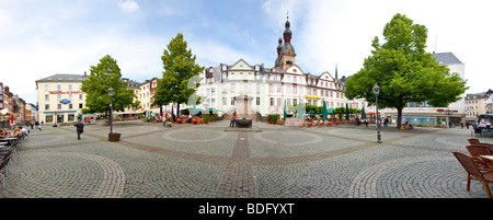 Platz bin Plan Quadrat, alte Feuerwache in den Rücken, Koblenz, Rheinland-Pfalz, Deutschland, Europa Stockfoto