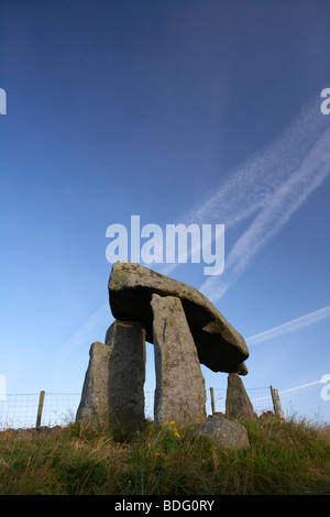 Legananny Dolmen Portal Grab antike historische Monument Grafschaft unten Nordirland Vereinigtes Königreich Stockfoto