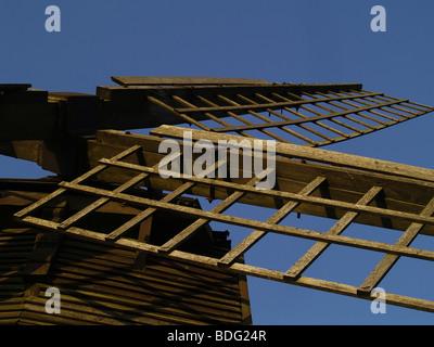 Blick auf eine Windmühle Stockfoto