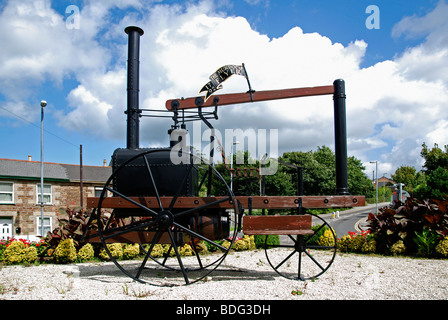 "Murdoch-Flyer" ein Replikat der ursprünglichen Dampf Motor in Redruth, Cornwall, uk Stockfoto