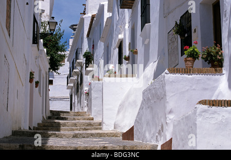 Weisse Städte Architekturdetail Frigiliana-Andalusien-Spanien-Europa Stockfoto