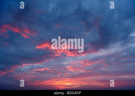 Sonnenaufgang, Himmel, Wolken, Ostsee Stockfoto