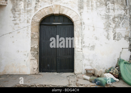 Die Tür ohne Wiederkehr. Cape Coast Castle. Eines der größten Sklave hält Festungen Sklaven nach Amerika exportiert. Ghana. Afrika. Stockfoto