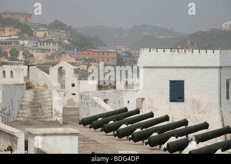 Cape Coast Castle. Eines der größten Sklave hält Festungen exportieren erfasst Sklaven nach Amerika. Cape Coast. Ghana. West-Afrika. Stockfoto