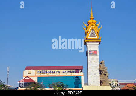 Kambodschanisch-vietnamesische Freundschaft Denkmal, Phnom Penh, Kambodscha, Asien Stockfoto