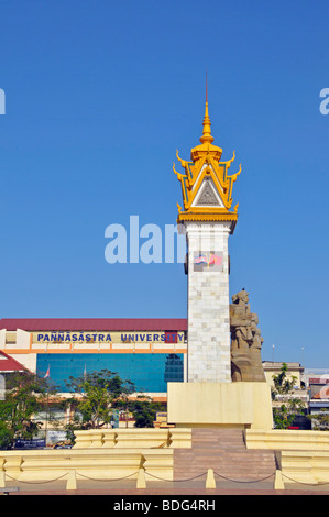 Kambodschanisch-vietnamesische Freundschaft Denkmal, Phnom Penh, Kambodscha, Asien Stockfoto