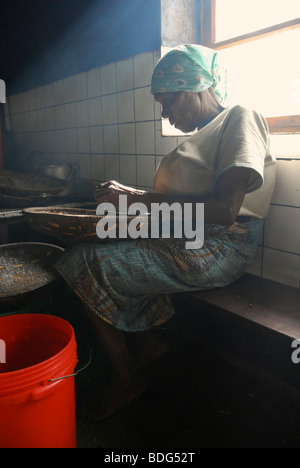 Kochen Sie in der Küche des Lutindi Mental Hospital, Tansania, Afrika Stockfoto