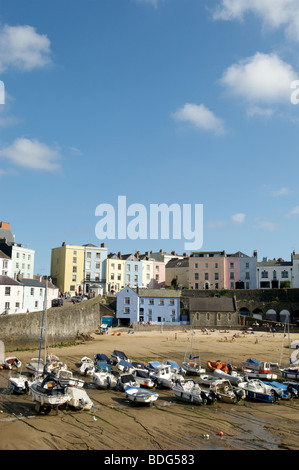 Tenby Hafen, Pembrokeshire, Wales Stockfoto