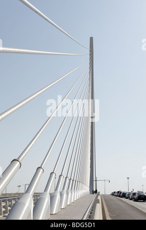 Assut d ' or Brücke (aka Serreria) in Valencia, die vom Architekten Santiago Calatrava entworfen. Spanien Stockfoto