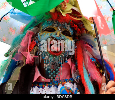 Gepiercte Frau beim Edinburgh Fringe Festival 2009 Stockfoto