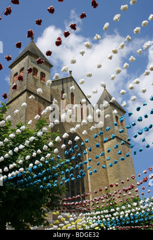 Die Bastide Beaumont du Perigord während der Sommer-felibree Stockfoto