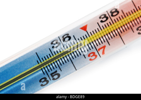 blauen Thermometer closeup Stockfoto