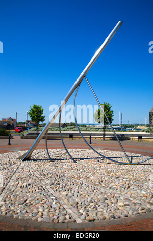 Moderne Skulptur in der Altstädter Ring Amble Northumberland England Stockfoto