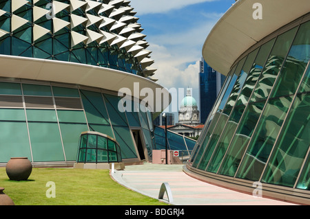 Die Esplanade - Theater an der Bucht, Singapur SIN Stockfoto