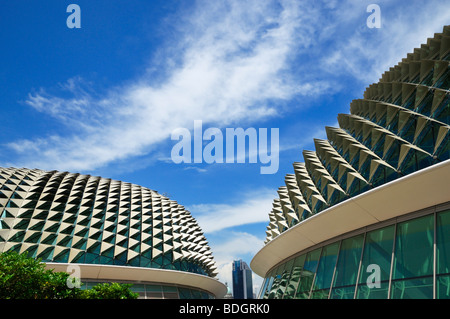 Die Esplanade - Theater an der Bucht, Singapur SIN Stockfoto