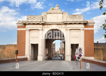 Menin Gate 1. Weltkrieg-Denkmal in Ypern Belgien Europa Stockfoto