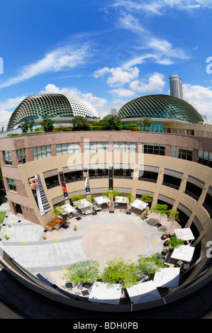 Die Esplanade - Theater an der Bucht, Singapore SIN Stockfoto