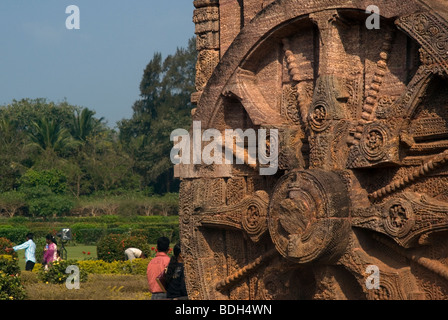 Konark (Sonnentempel), Orissa, Indien. Stockfoto