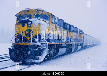 Alaska Railroad, Seward, Alaska Stockfoto