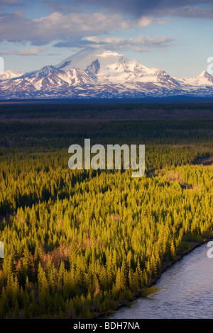 Mount Drum, Wrangell-St.-Elias-Nationalpark, Alaska. Stockfoto