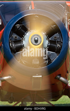 Wankelmotor im Vintage Flugzeug Stockfoto