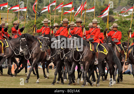 Royal Canadian Mounted Police musical Ride-Victoria, British Columbia, Canada. Stockfoto
