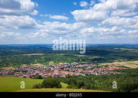 Deutschland Landschaft und Land in Baden-Württemberg und Stadt Owen, Deutschland, Europa Stockfoto