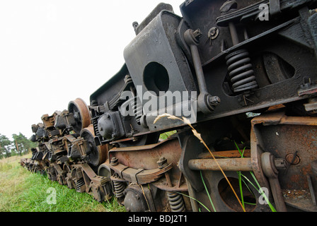 Eisenbahn-Radpaare Stockfoto