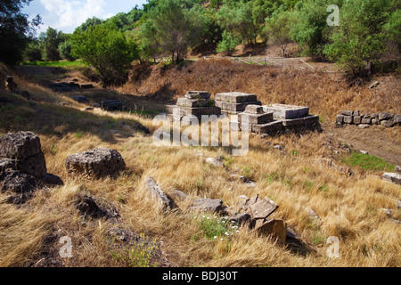 Leontinoi, monumentale griechische Grab - Sizilien Stockfoto