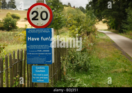 Regionale Cycle Route Nummer 12, Tonbridge, Penshurst. Kent, England, UK. Stockfoto
