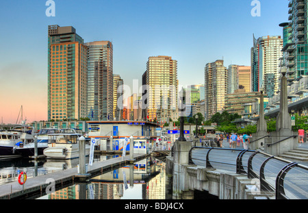 Abend, Gebäude, Vancouver, Britisch-Kolumbien, Kanada Stockfoto